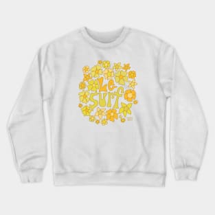 Le Surf retro flower tee by Surfy Birdy Crewneck Sweatshirt